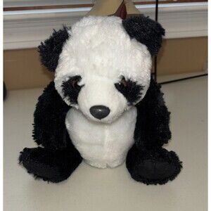 Adventure Planet Plush PANDA BEAR 10" Stuffed Animal Toy Gift Black White  CLEAN